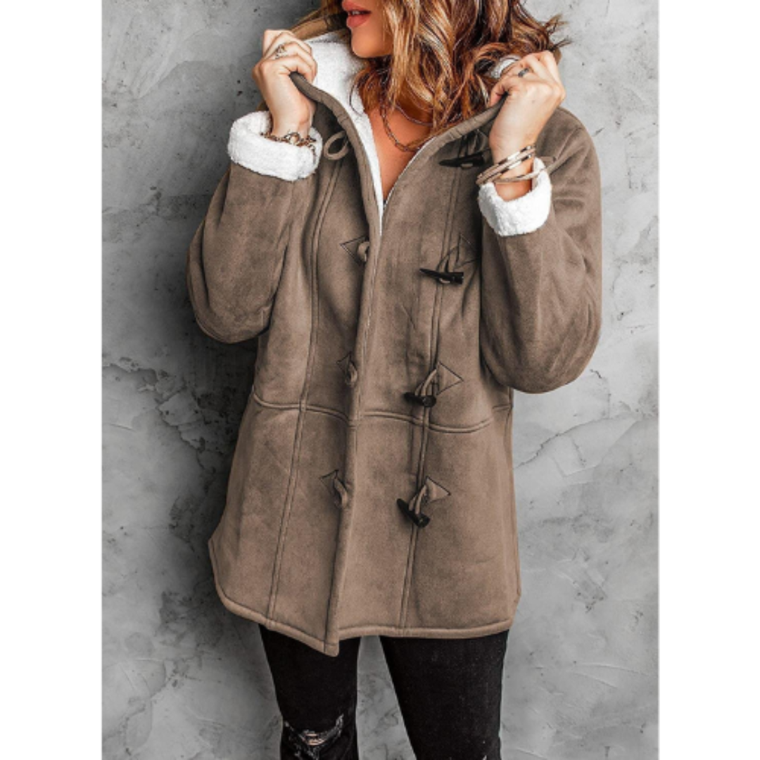Damen Winterjacke Kaswina Kapuze Fleece