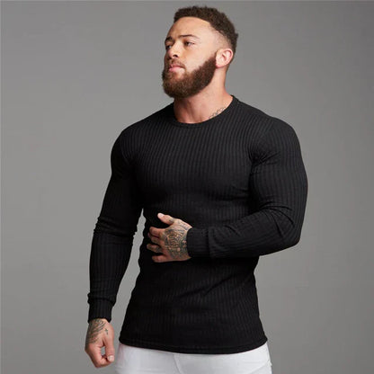 Herren Pullover Rundhals Gerade Form