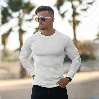 Herren Pullover Rundhalsausschnitt Gerade Form