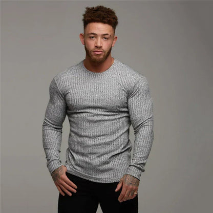 Herren Pullover Rundhals Gerade Form