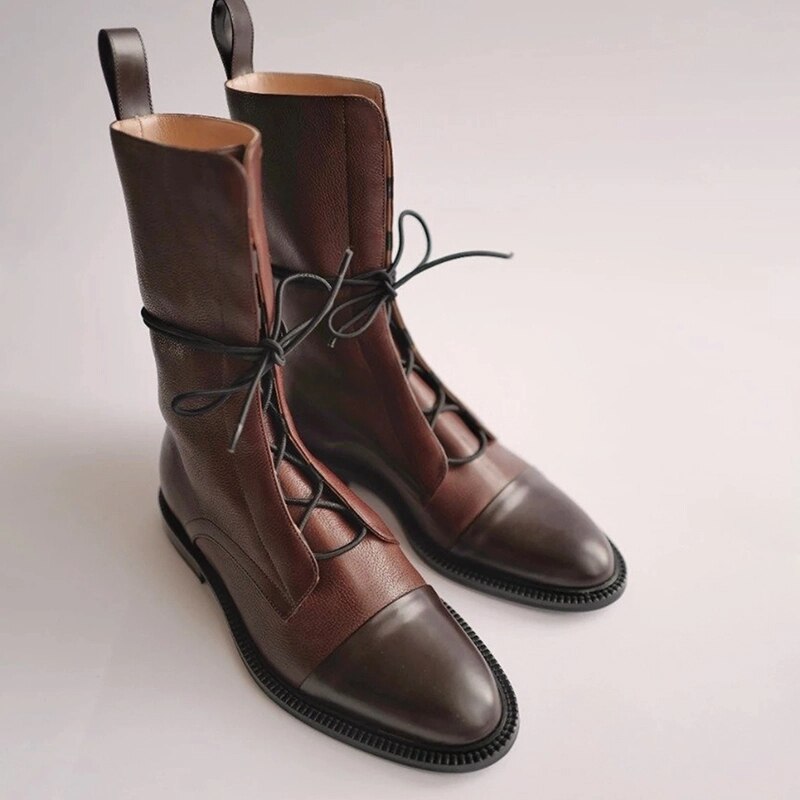 Damen Freizeitschuhe Rundspitze Knöchelhoch