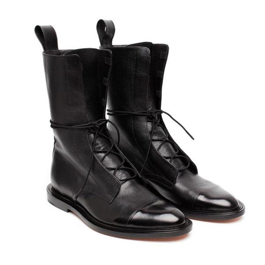 Damen Freizeitschuhe Rundspitze Knöchelhoch - Norvielle