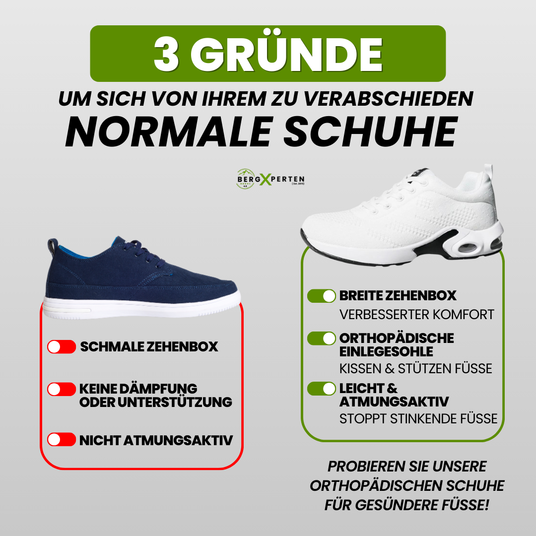 Ergonomische Schmerzlinderschuhe Orthopädisch Komfortabel