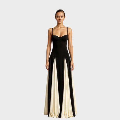 Damen Maxikleid Elegantes Ausschnittkleid - Norvielle