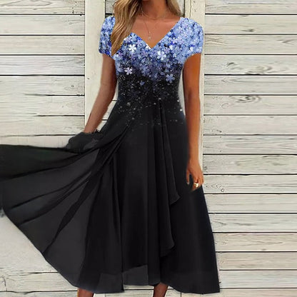 Damen Sommerkleid Elegant Leicht Pastell