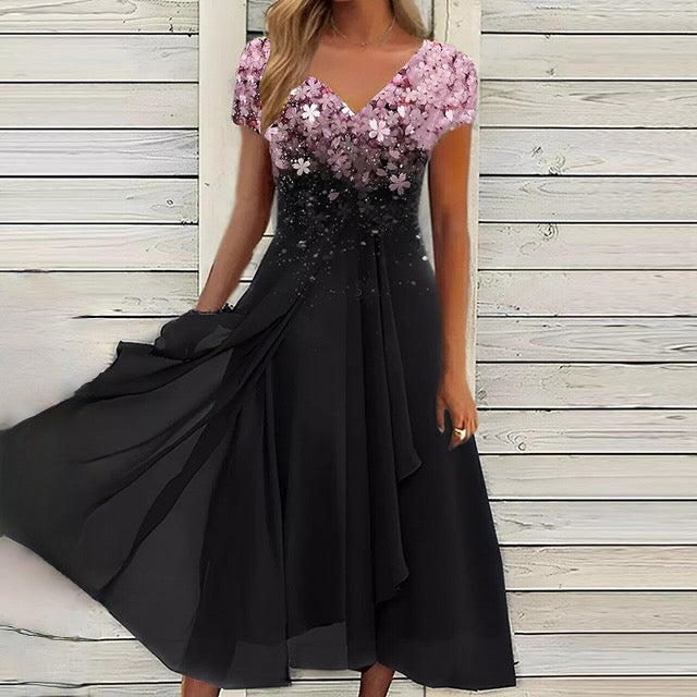 Damen Sommerkleid Elegant Leicht Pastell - Norvielle