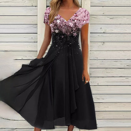 Damen Sommerkleid Elegant Leicht Pastell - Norvielle
