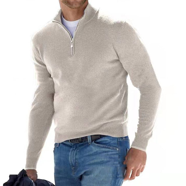 Herren Pullover V-Ausschnitt Baumwolle Alltag - Norvielle
