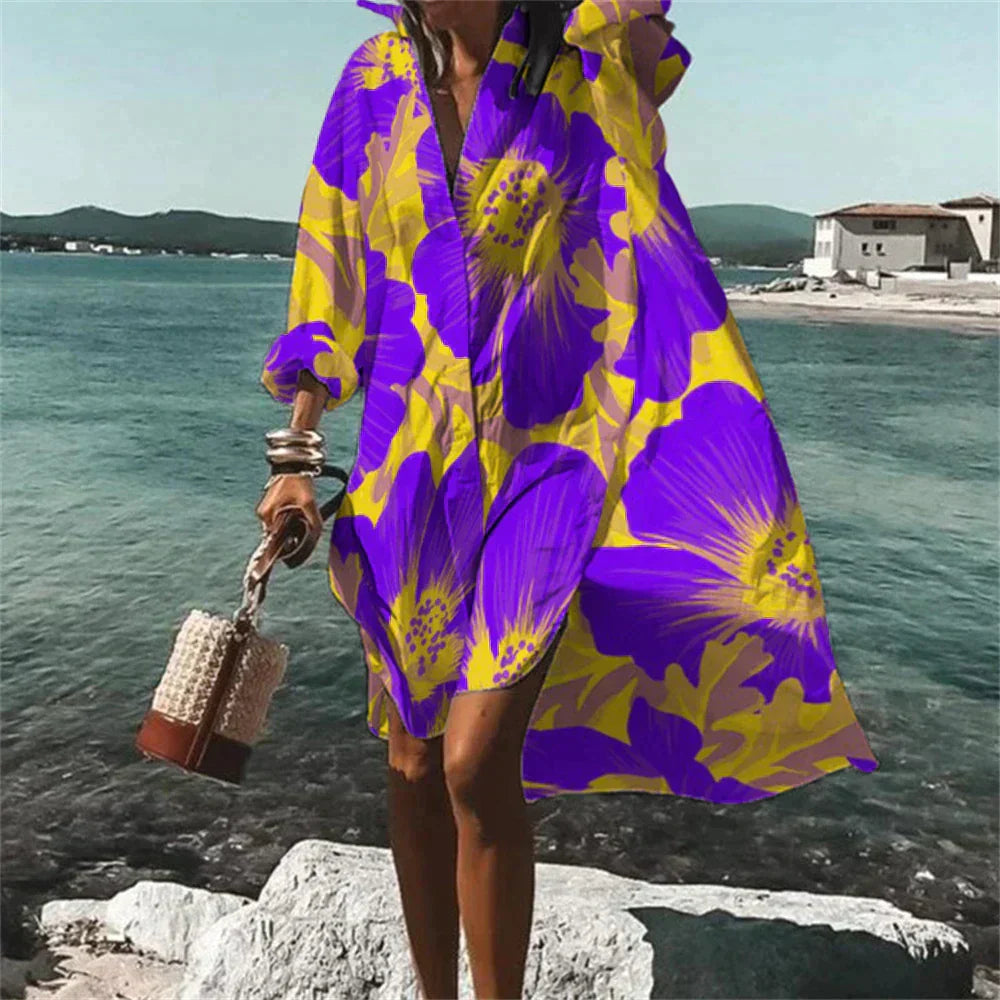 Norvielle Damen Strandkleid Sommerkleid Leicht