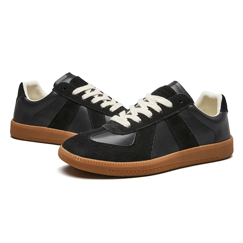 Herren Sneaker Leder Wildleder Komfortabel