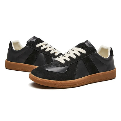 Herren Sneaker Leder Wildleder Komfortabel