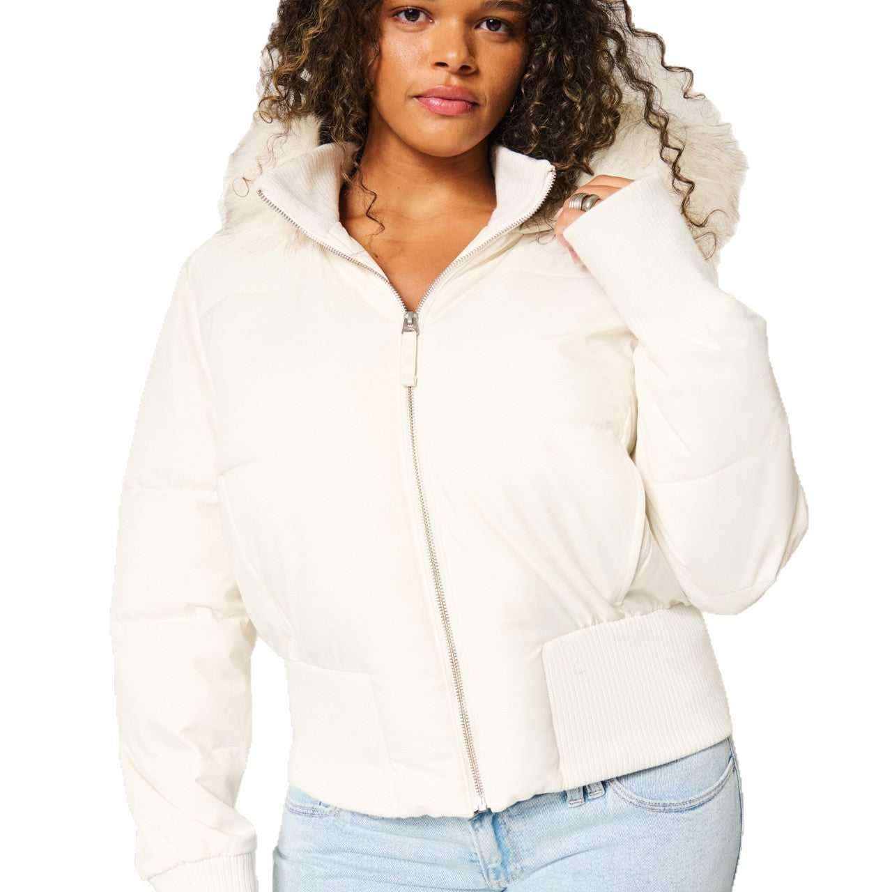 Damen Winter-Kapuzenjacke Warm Stilvoll