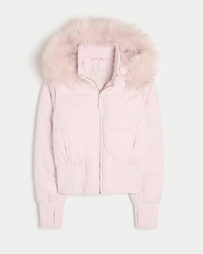 Damen Winter-Kapuzenjacke Warm Stilvoll