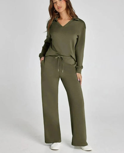 Damen Lounge-Set Zweiteilig Hose
