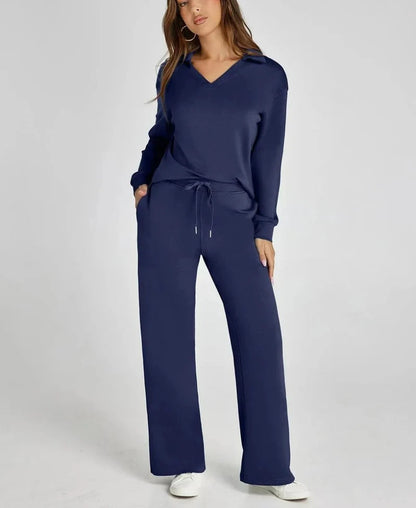 Damen Lounge-Set Zweiteilig Hose