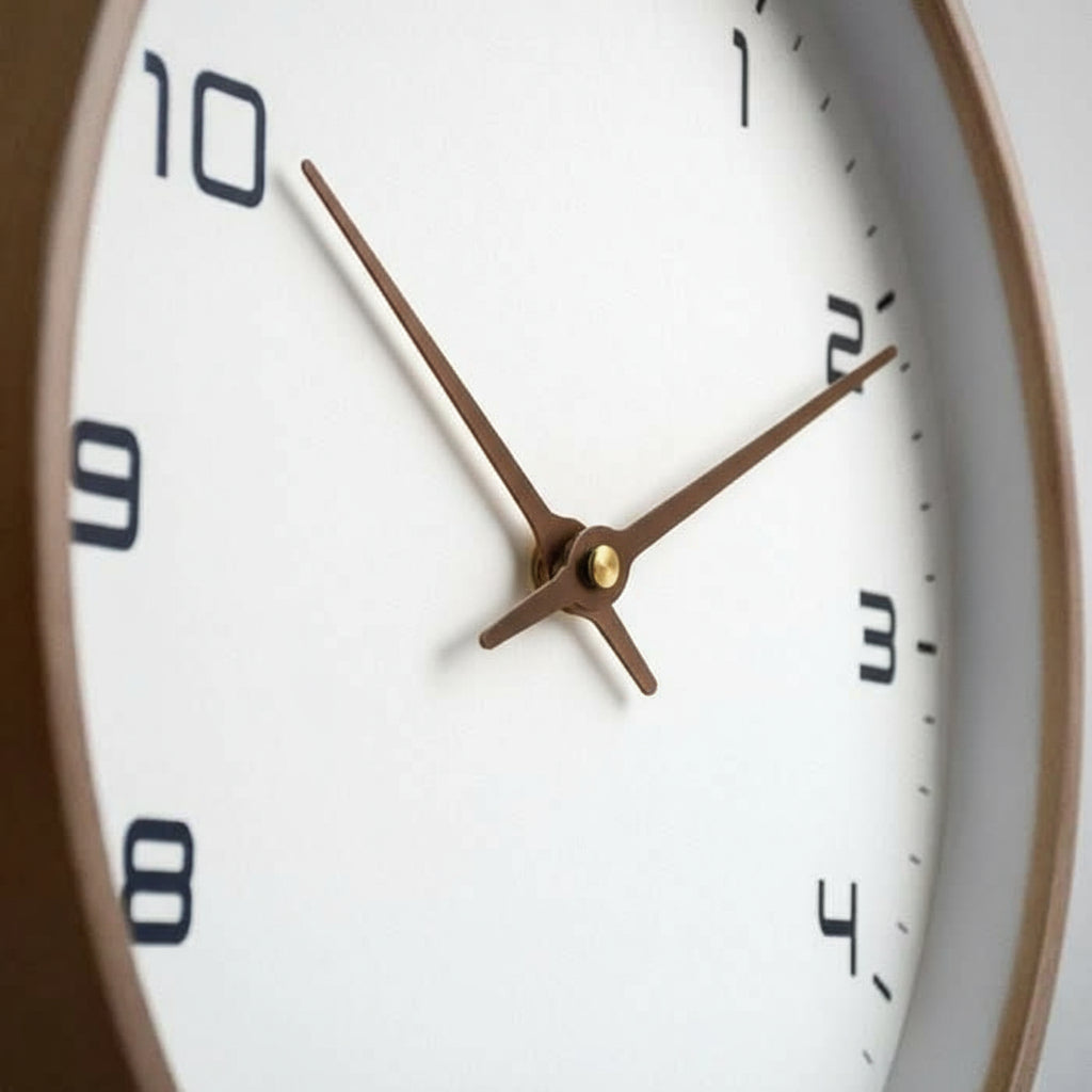 NordicTimber Holz Wanduhr Modern