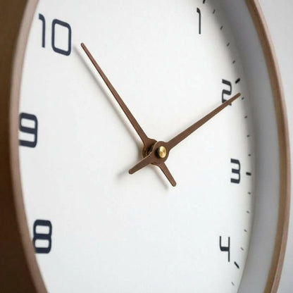 NordicTimber Holz Wanduhr Modern