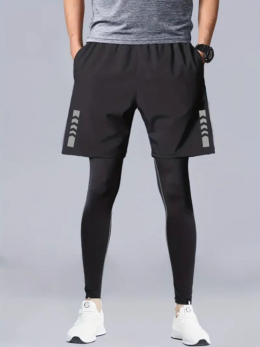 Herren Sportset 2-teilig Tights Shorts - Norvielle