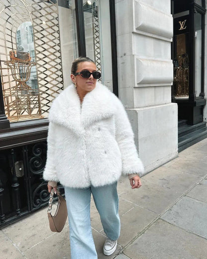 Damen Kurzjacke Mit Betontem Kragen