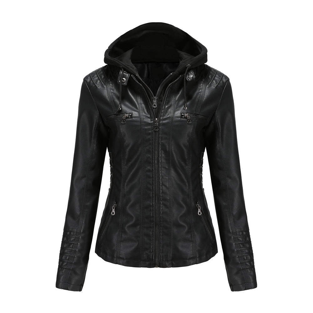 Cleo Damen Kunstlederjacke