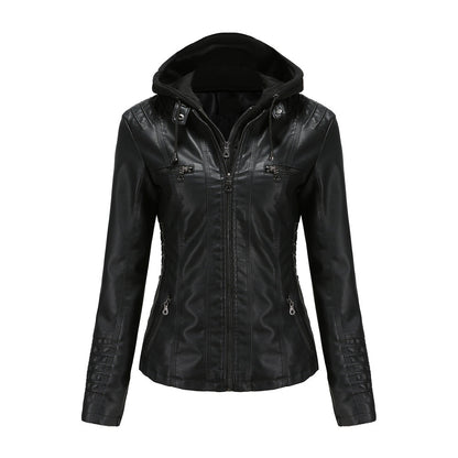 Cleo Damen Kunstlederjacke