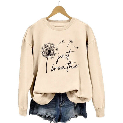 Damen Sweatshirt Pusteblumen-Motiv Norvielle