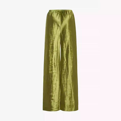 Damen Hochbundhose Satin Elegant