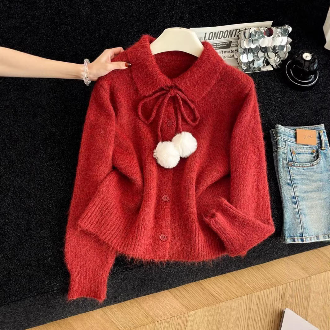 Damen Strickjacke Großkragen Norvielle - Norvielle