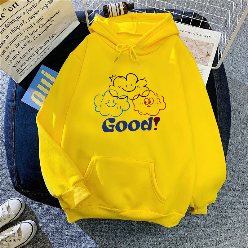Damen Kapuzenpullover Cartoon-Motiv Bequem Norvielle