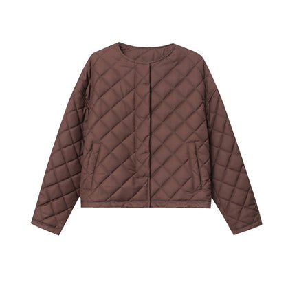 Damen Übergangsjacke Gesteppt Klassischer Kragen