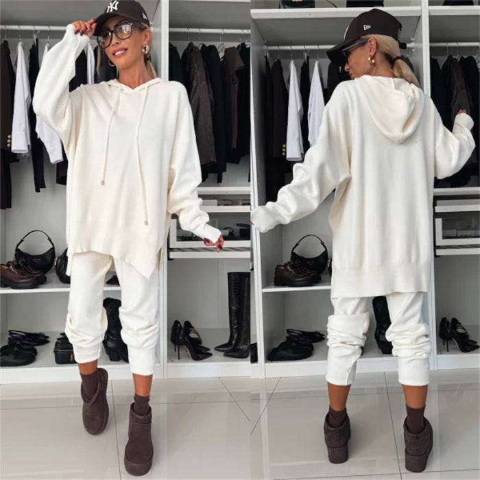 Damen Lounge-Set Oversized Kapuzenpullover Jogginghose Komfort