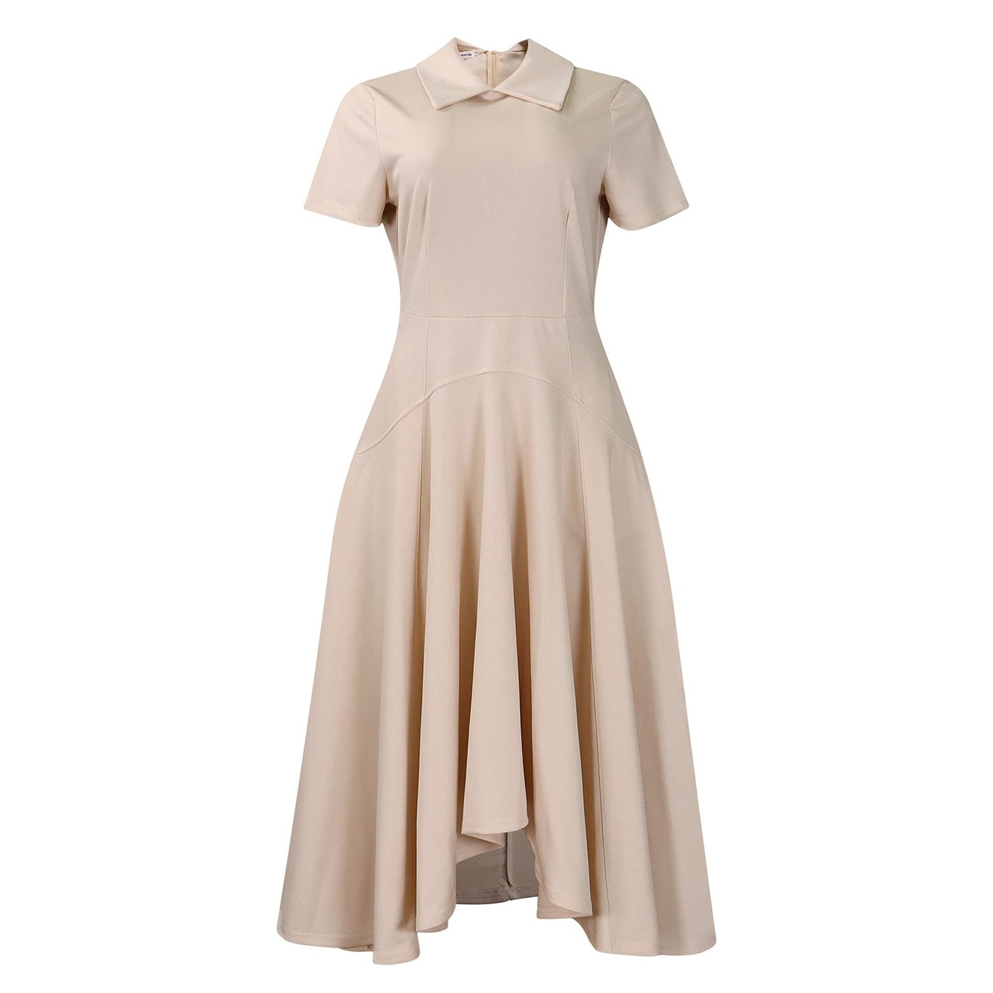 Damen Hemdkleid Asymmetrischer Rock Elegante Taillierung Norvielle