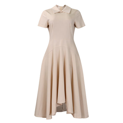 Damen Hemdkleid Asymmetrischer Rock Elegante Taillierung Norvielle