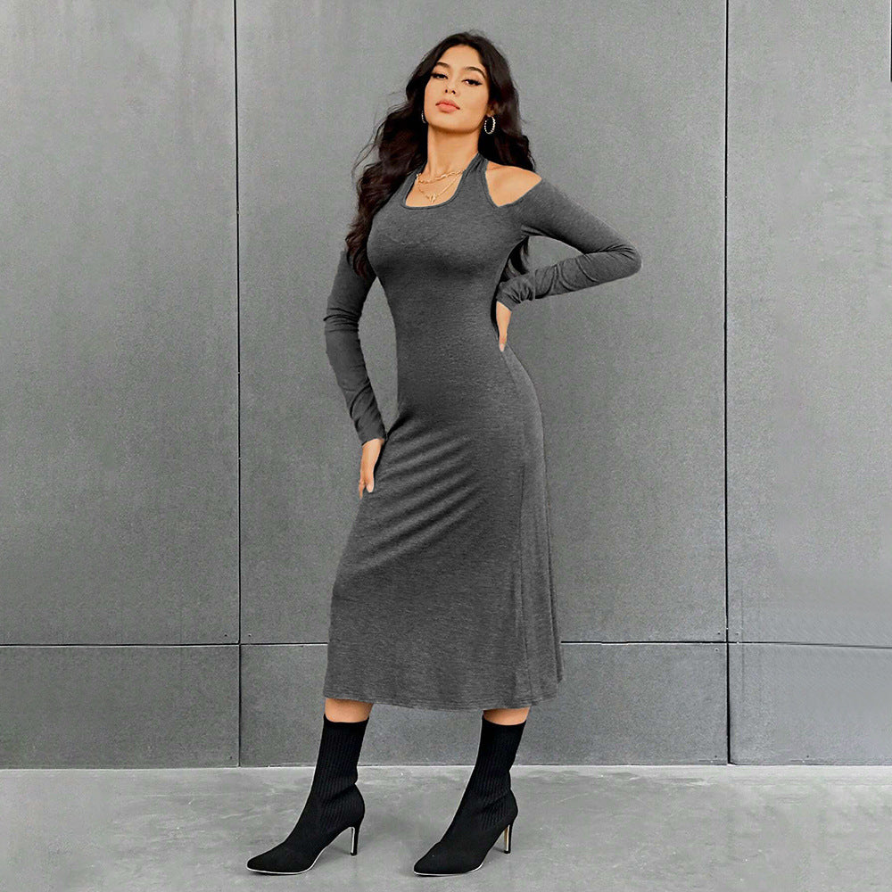 Damen Maxikleid Elegant Cut-Out-Details