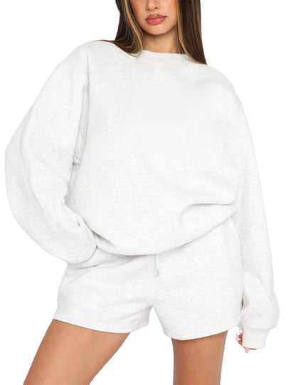 Damen Sweater-Shorts-Set Freizeit Norvielle
