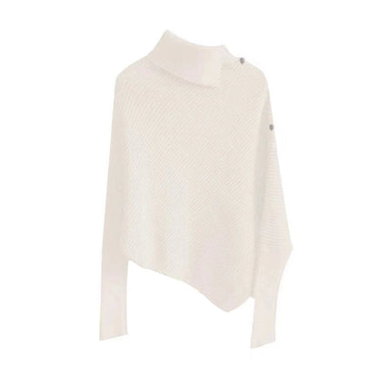 Damen Oversized Pullover Asymmetrischer Saum Norvielle