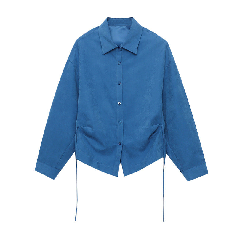 Damen Oversized Hemdbluse Leicht Baumwolle