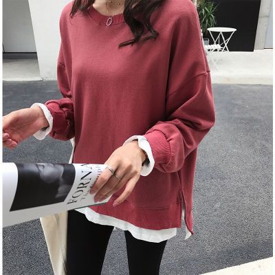 Damen Sweatshirt Weit Schnitt Modern Bequem