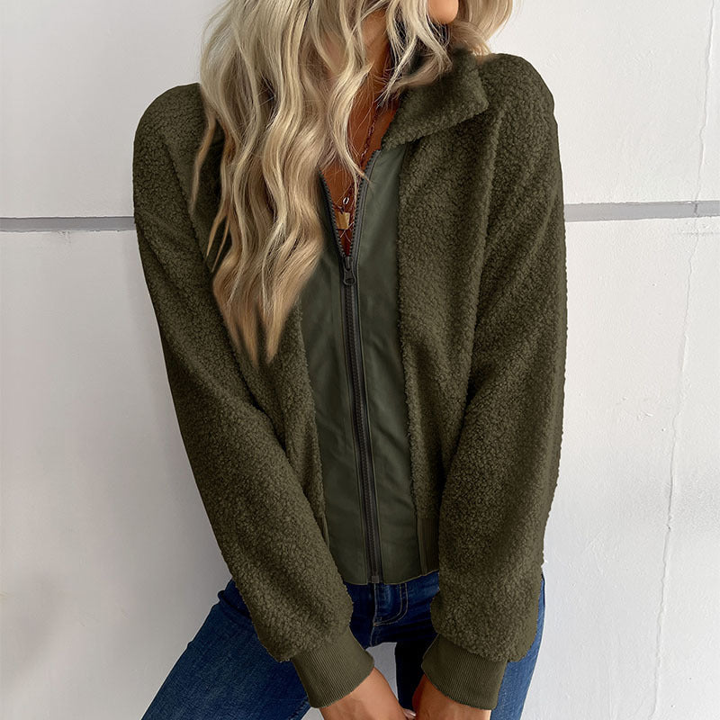 Damen Freizeitjacke Teddyfell Weich Elastisch Norvielle