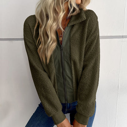 Damen Freizeitjacke Teddyfell Weich Elastisch Norvielle