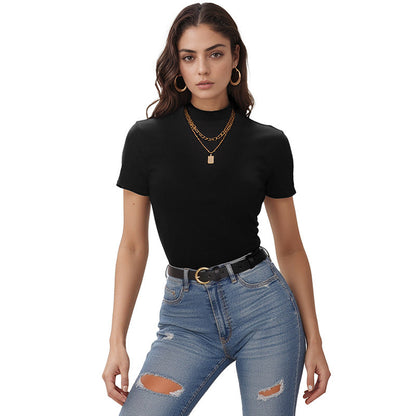 Damen T-Shirt Kurzarm Modischer Schnitt Norvielle