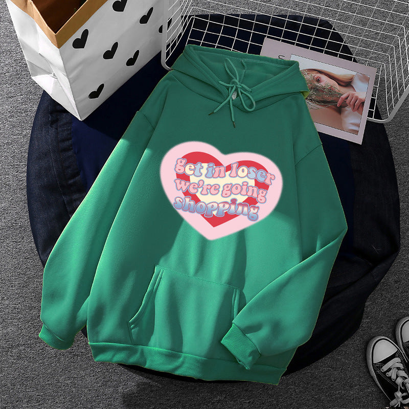 Damen Kapuzenpullover Kuschelig Grafikdesign Norvielle