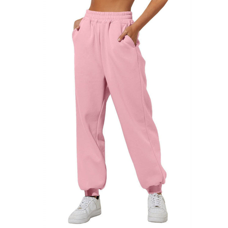 Damen Jogginghose Elastischer Bund Eingrifftaschen Norvielle