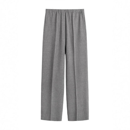 Damen Chiffon-Hose Weit Elastischer Bund Norvielle