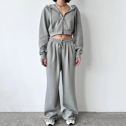 Damen Hoodie Jogginghose Set Minimalistisch