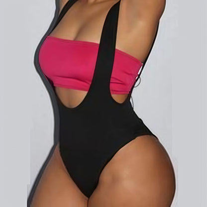 Damen Badeanzug Cut-Out-Design Verstellbare Träger Norvielle