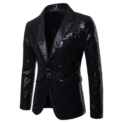 Herren Blazer Pailletten schimmernd Norvielle