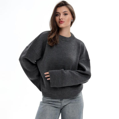 Damen Sweater Weit Schnitt Strukturiert Norvielle - Norvielle