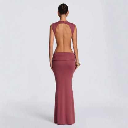 Damen Abendkleid Figurbetont Cut-Out-Details