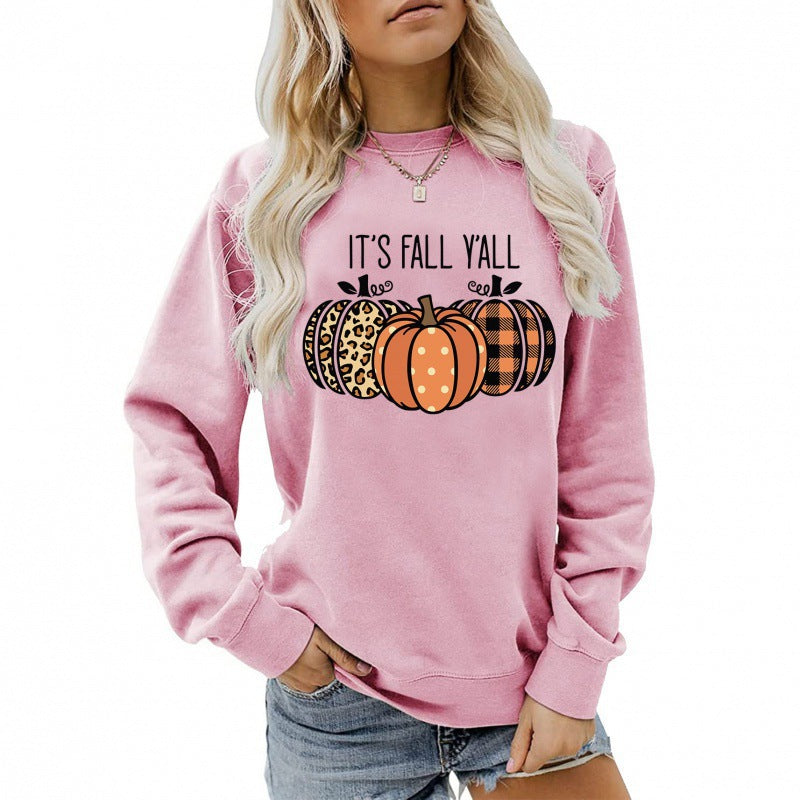 Damen Sweatshirt Herbstmotiv Baumwolle Bequem Grün - Norvielle